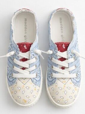Madden Girl Canvas Sneakers – Bandana Print | Size 7.5
